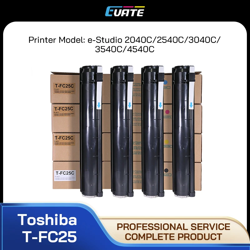 

Toshiba Compatible Powder K120g CMY70g T-FC25 Color Toner Cartridge for E-Studio 2040C 2540C 3040C 3540C 4540C Printer Supplies