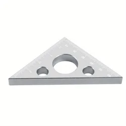 Precision Aluminum Right Angle Triangle Ruler for Woodworking and Carpentry (Silvery)