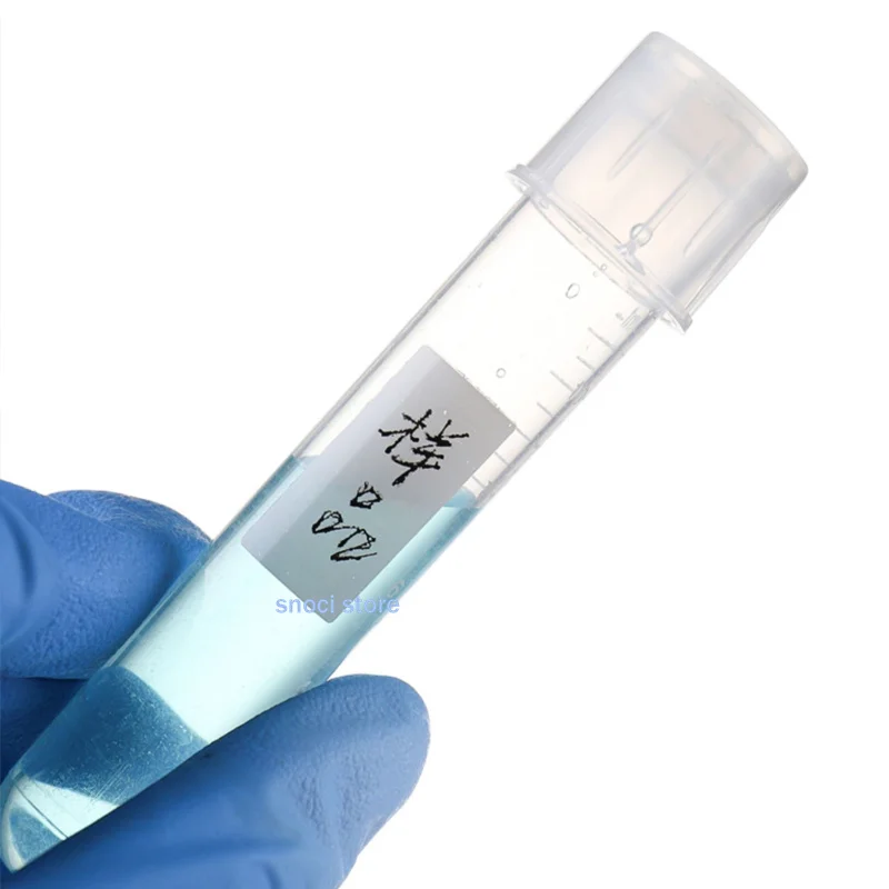 100Pcs Plastic test tube Laboratory Supplies Sample Plastic Centrifuge Tube Test Tube Laboratory Container Lid culture tube 12ml