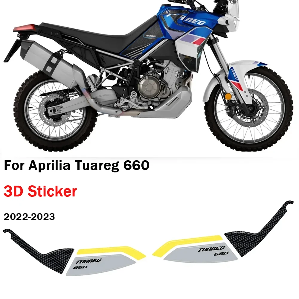 

For Aprilia Tuareg 660 Tuareg660 3D Sticker Accessories 2022-2023 3D Epoxy Resin Sticker Protection Kit Anti-Scratch Tank Pad