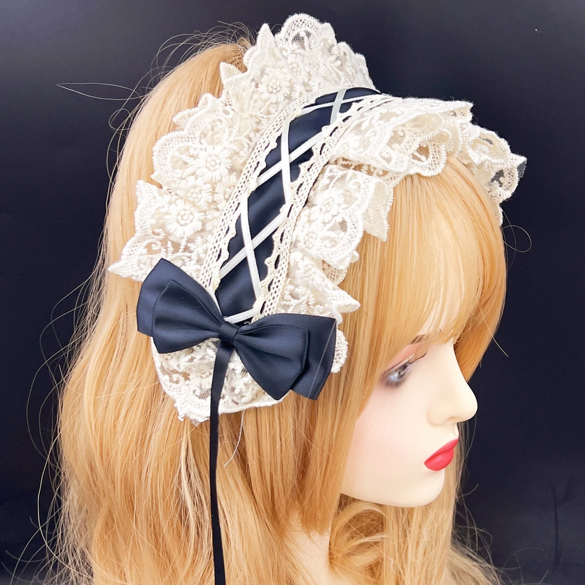 

Повязка на голову с кружевной лентой в стиле аниме «лолита»