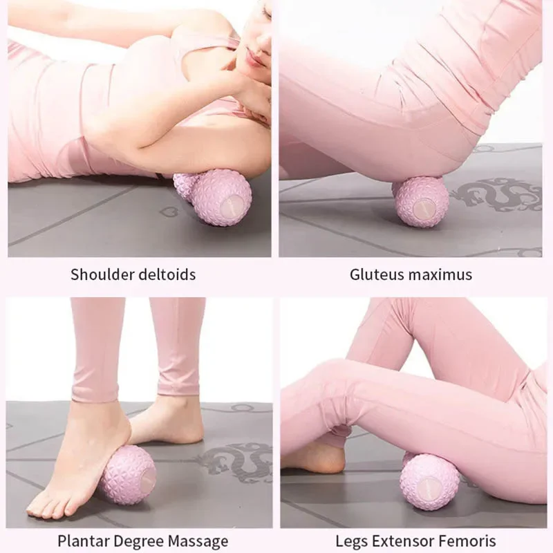 Peanut Fitness Massage Ball Double Lacrosse Massage Roller Ball For Arm Back Leg Deep Tissue Muscle Yoga Workout