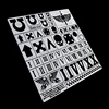 1/32 1/35 Warhammer 40K Star Warrior Tank carrier special identifier Symbol Stainless Stencils Leak Spray Plate 2