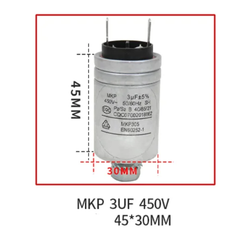dish washer parts capacitor MKP305 3UF 450V