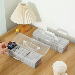 New Transparent Trading Card Deck Box Holder Large for MTG/YGO/PKM Card Organizer Storage Collectible Game Card Cases