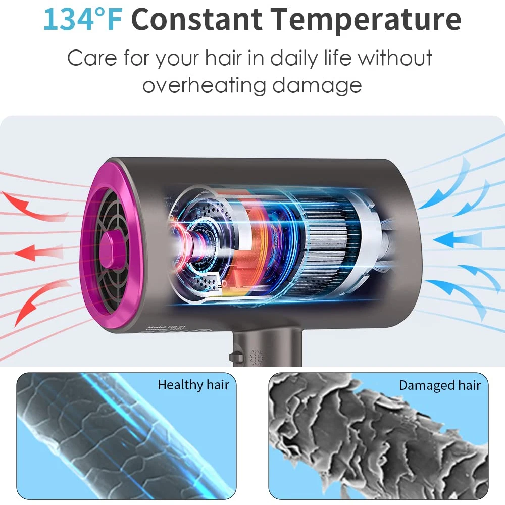 Professional Folding Hair Dryers Household Heating And Cooling Air Hair Dryer Powerful Wind Blow Dryer Care Modeling Tools