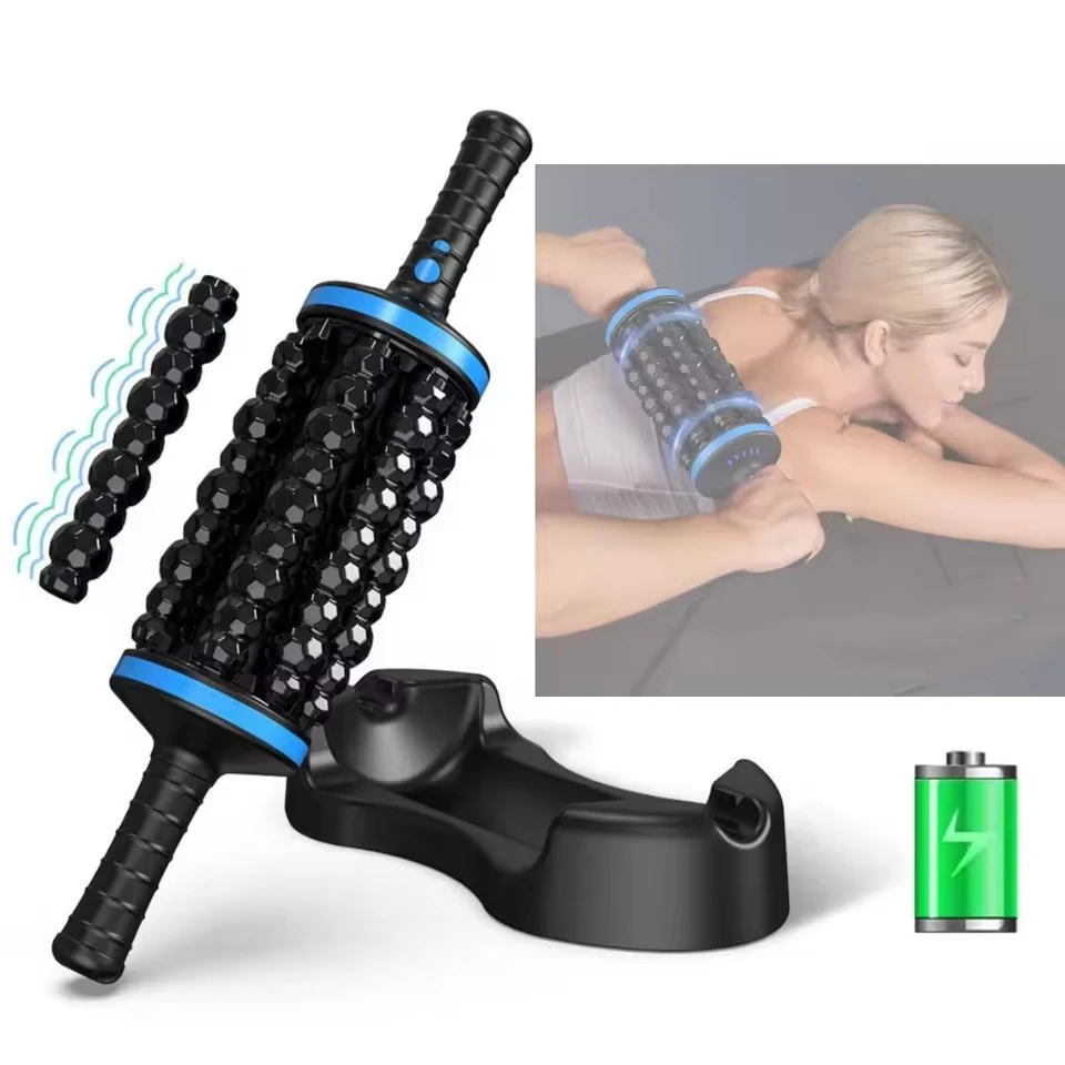 Cordless Electric Body Massager Deep Tissue Roller for Muscle Relaxation Pain Relief Home Fitness Anti Cellulite Device
