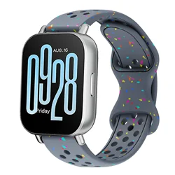 Silicone Sport Strap - 22mm Watchband Accessory for Redmi Watch 5 Active (Grey Blue)