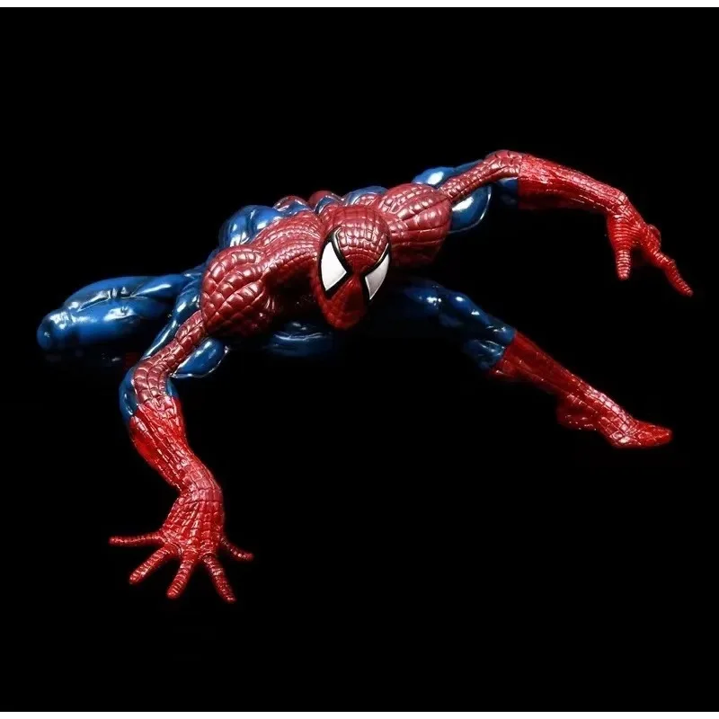 

Marvel Anime Spider-Man Combat posture Handmade model Comic version Desktop Automotive decorations Children's Toy Gift color box