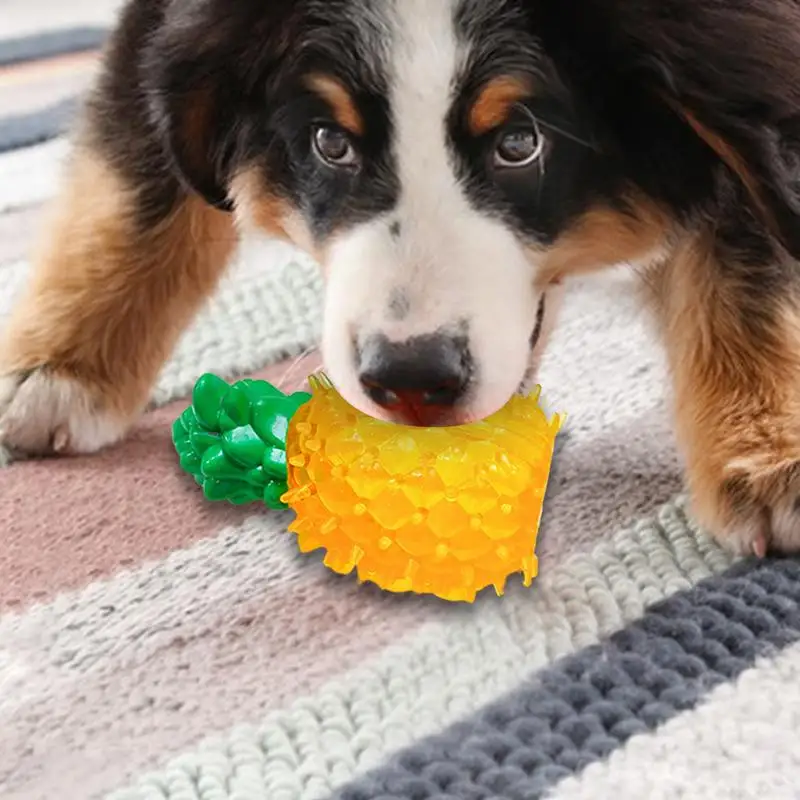 Puppy Teething Toys Pet Freezable Cooling Teether Teething Ring Cooling Dog Toy Durable Summer Dog Ice Toy Frozen Fruit Shape 5
