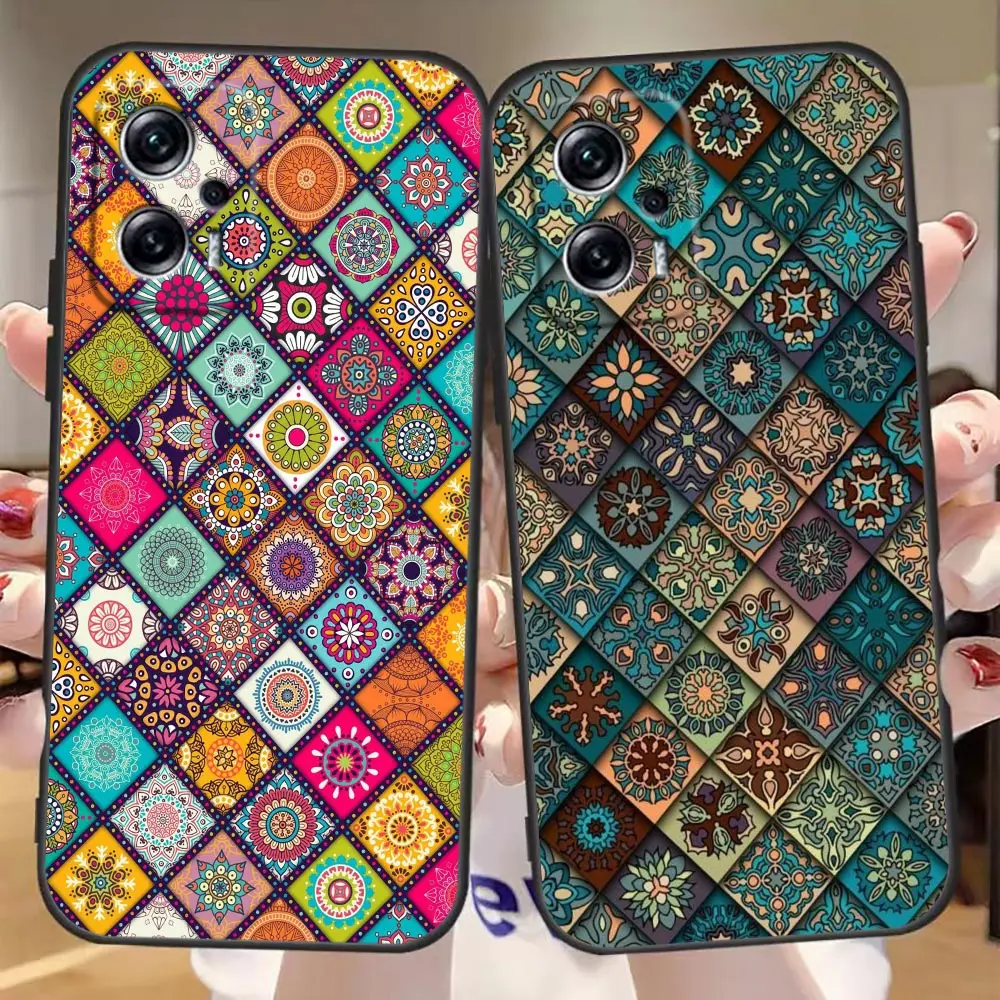 Custodia Con Motivo A Colori Europeo Bohémien Retrò Per Redmi Note 12 11 10 9T 9S 9 8T 8 7 6 5 5A 4 3 A1 Go Pro Aprime 5G 4G Custodia Funda