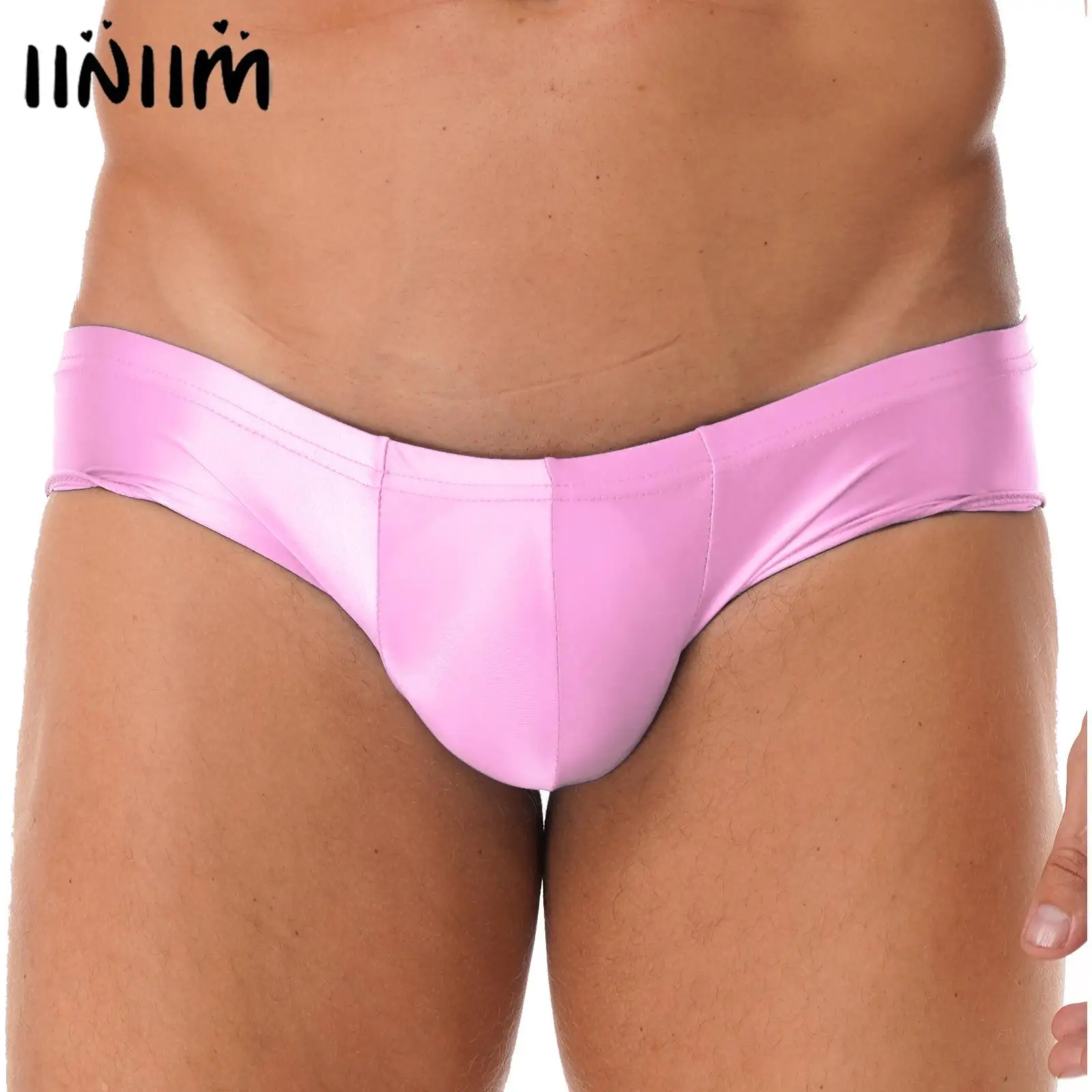 

Mens Hot Solid Color Low Rise Sexy Briefs Elastic Waistband Underpants Underwear Swimwear Lingerie