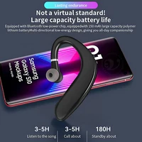 Bluetooth 5.4 Ear-Hook Wireless Earphone 180° Rotation Adjustable Left Right Ear Universal Headset With Mic For Sport Business 2