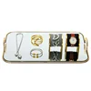 Metal Mirror Storage Tray Rectangle Golden Handle Phnom Penh Binaural Storage  Jewelry Cosmetics Bathroom Home Kitchen Supplies 6
