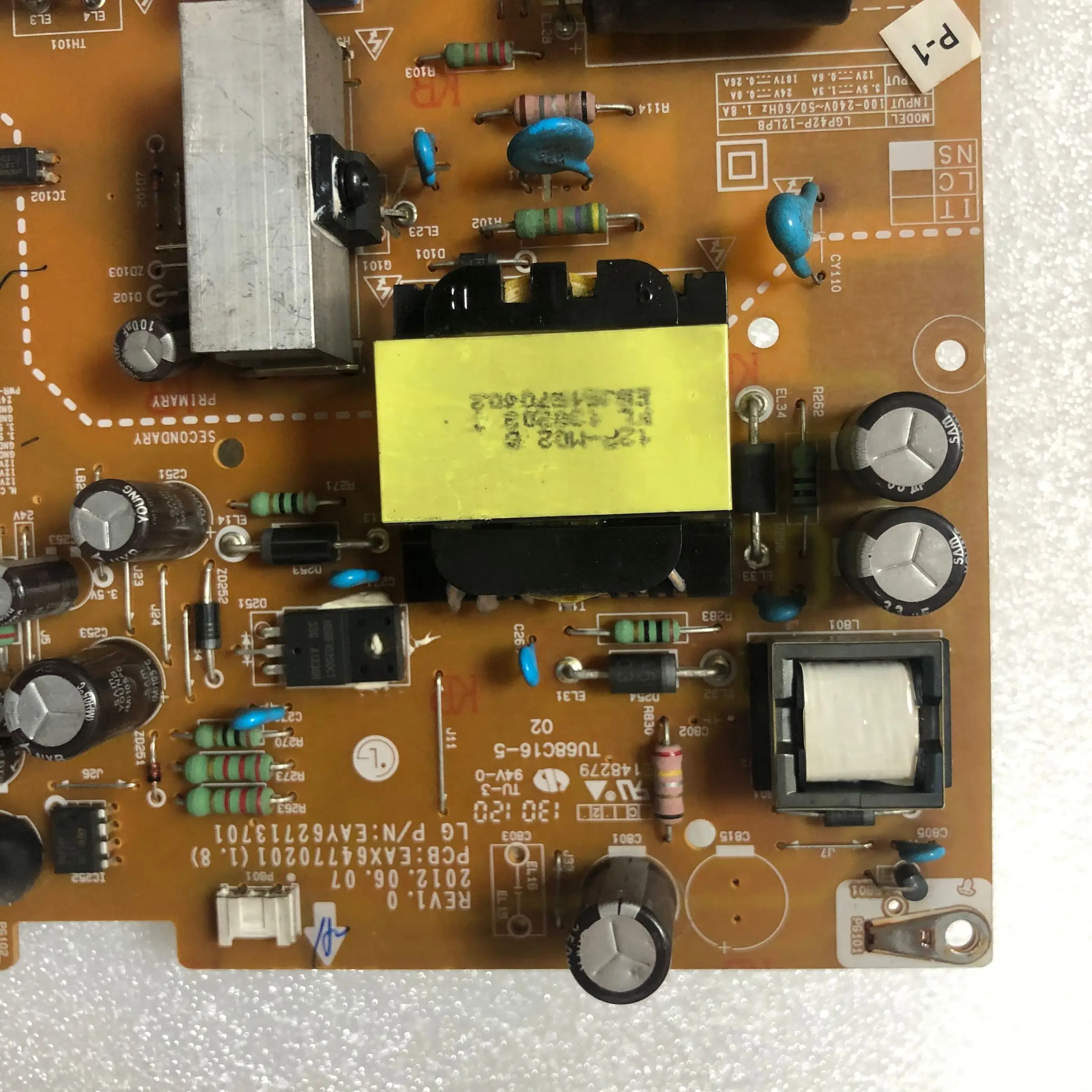 Placa de Alimentação Original para tv Lcd Szylij 42ls3150-ca Eax647702011.8 Eax62713701 Rev1.0 Lgp42p12lpb - Image 2