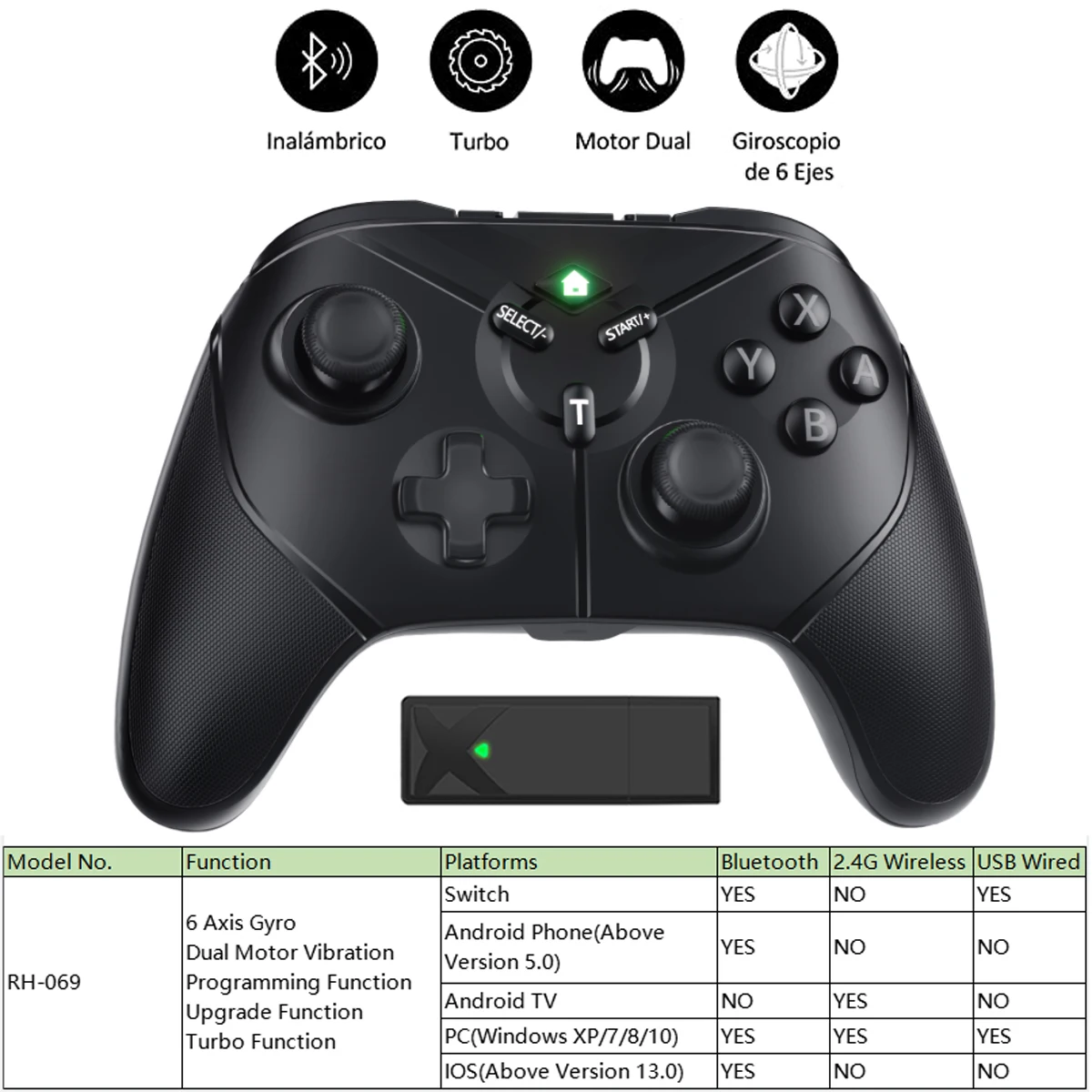 2.4G  Ʈѷ  е ٵ ġ/OLED/Ʈ  Ʈѷ ͺ//̷   ̽ƽ, Nintendo Switch/OLED/Lite Pro