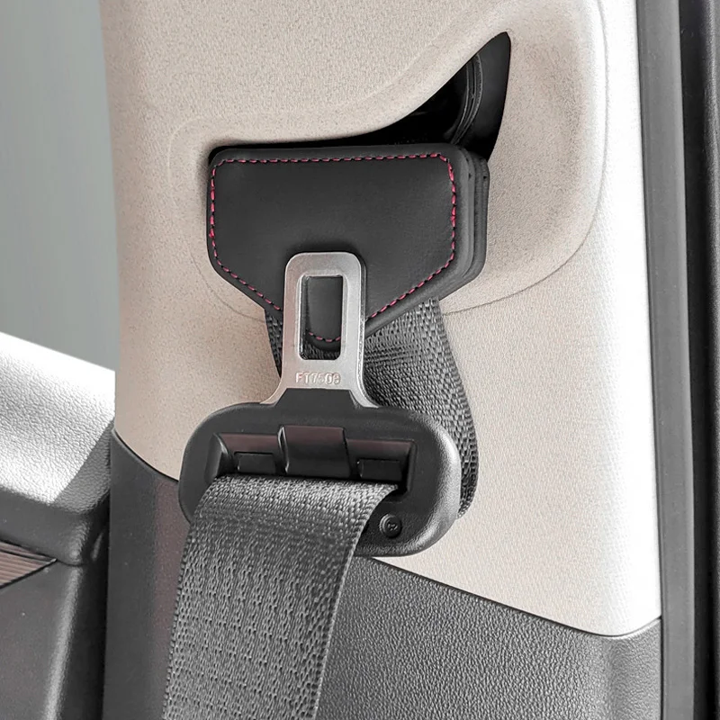 Car Seat Belt Clip Magnetic Safety Belt Fixed Limiter PU Seat Fixed Limit Card Clip Car Interior Accessories seat belt clip