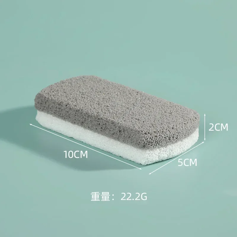 Fashionable Double Glass Foot Massage Tool Double Sided Horny Pumice Foam Glass Exfoliating Foot Stone Cleaning Tools