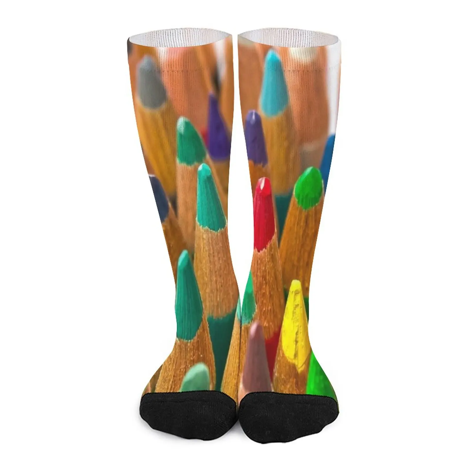 Sharpened Colored Pencil Tips Socks Men gift sports socks for men rascally raccoons socks toe sports colored women s socks men s