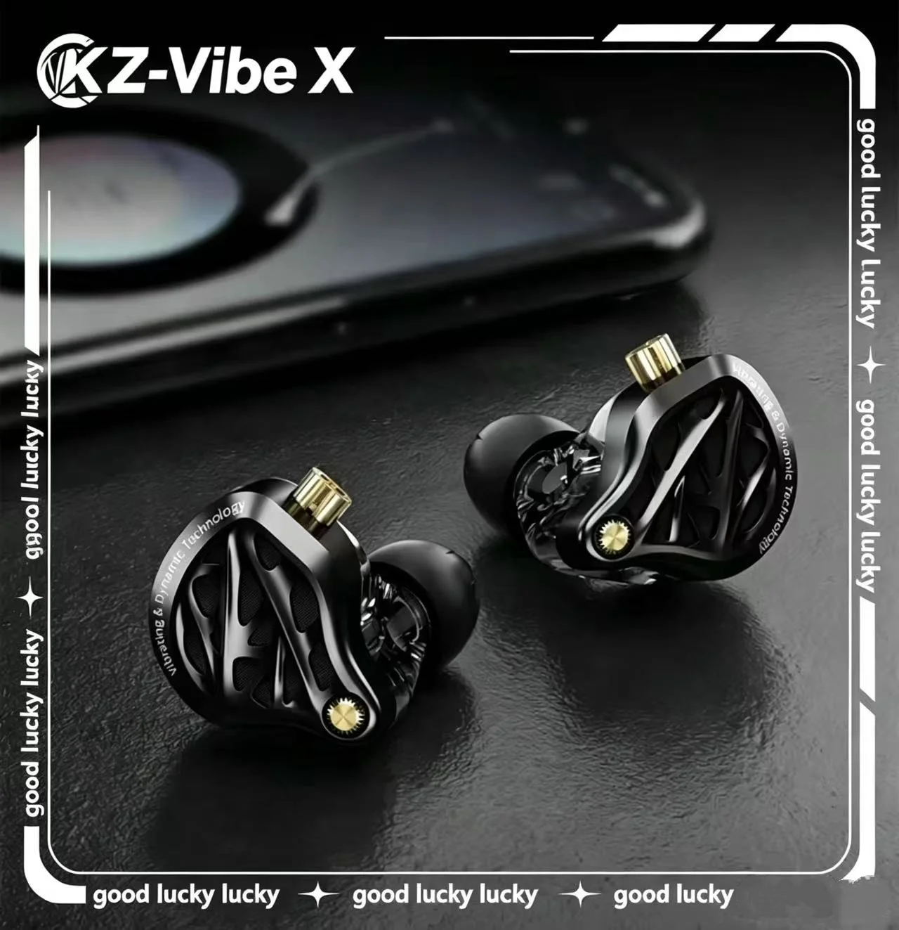 รูปสินค้า หูฟังเสียงเบส HiFi ไดรเวอร์ 13 มม. KZ Vibe X