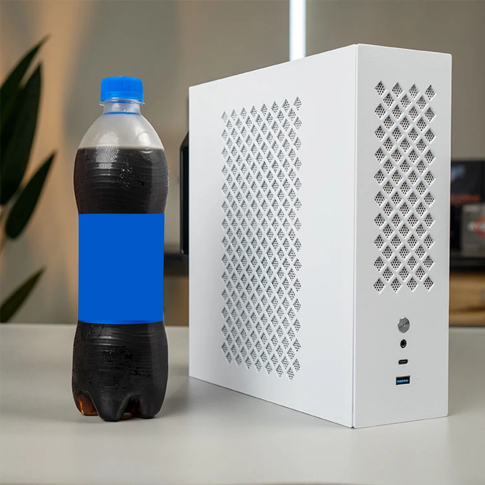 미니 ITX 컴퓨터 케이스 PC 섀시, 데스크탑 게이머 캐비닛, 측면 투명 HTPC 휴대용 게이밍 컴퓨터 케이스, ITX PC 케이스 캐비닛