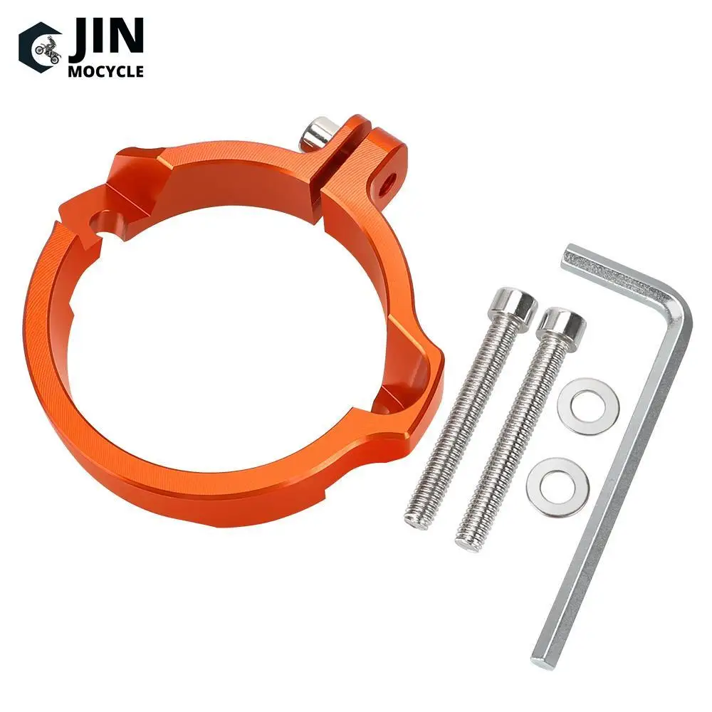 CNC Dirtbike Motorcycle Exhaust Flange Guard Cover For Husqvarna 250 300 TE TC TX For K-T-M XC SX XCW XC-W Six Days 2017 18-2022