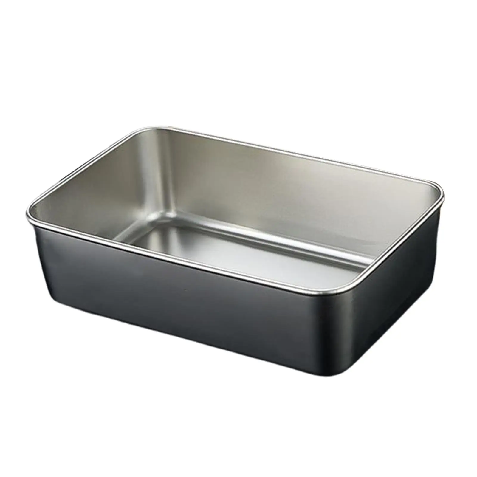 Storage Tray Stainless Steel Plate Tableware Dish Preparation for Restaurant