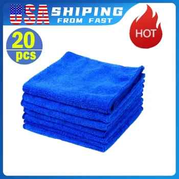 20-Pack Microfiber Cleaning & Drying Towels – 30×30cm 1