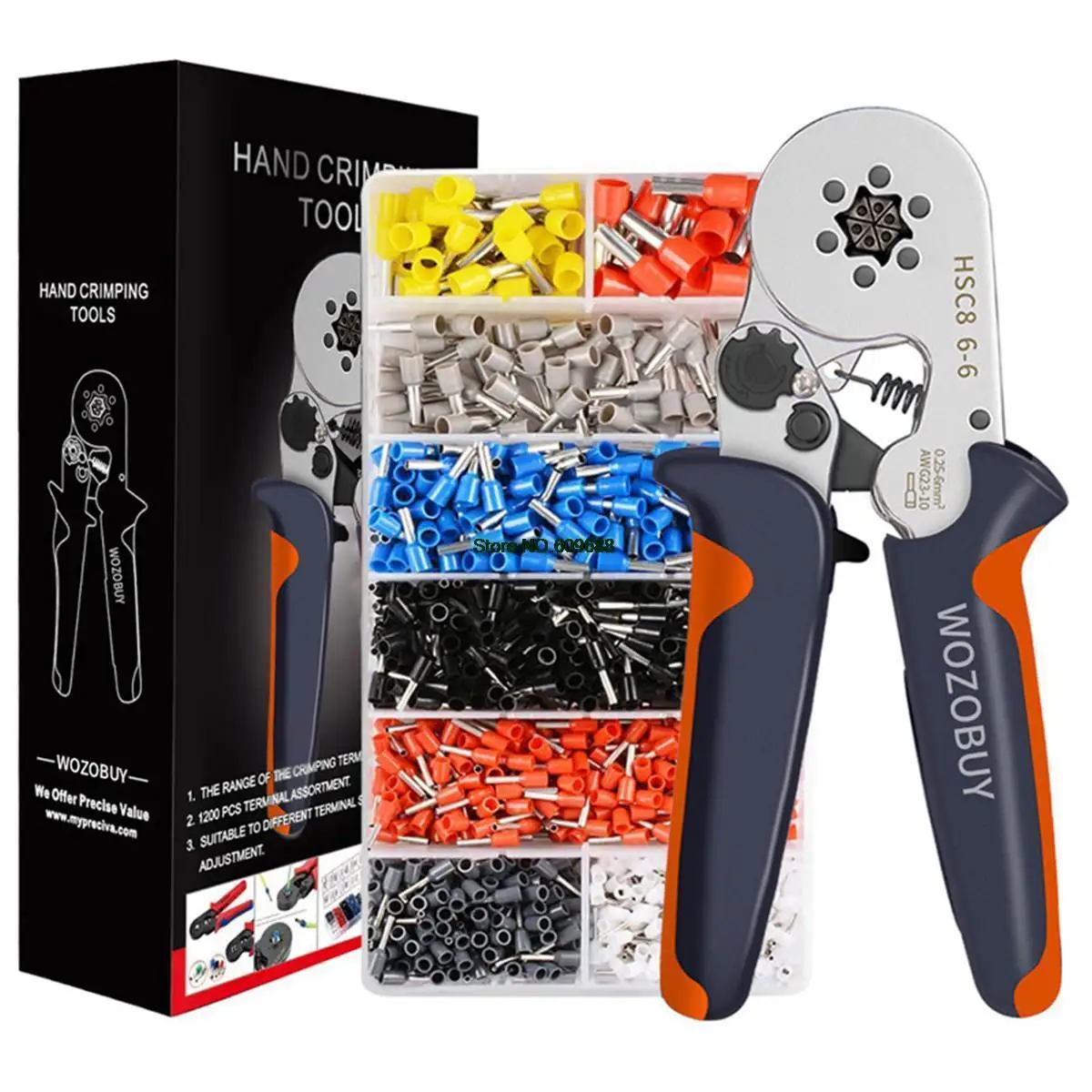 Wire Terminal Ferrule Crimping Tool HSC8 66/64A SelfAdjusting