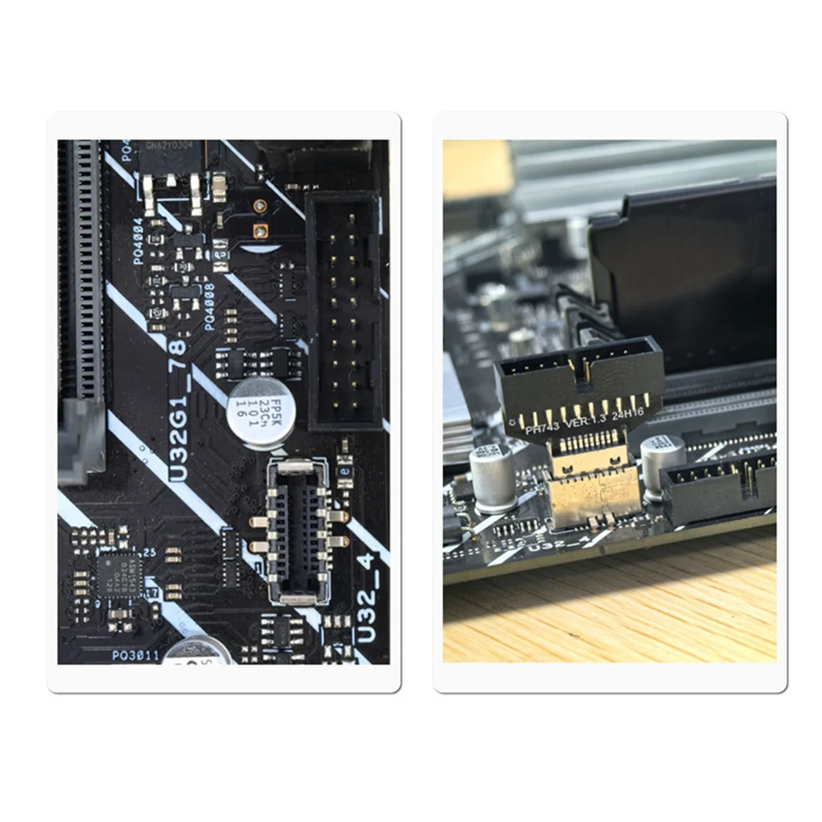 USB3.2 Type-E 20Pin to USB 19P Chassis Front USB Type A Type C Extension Adapter for Desktop Motherboard usb extension adapter