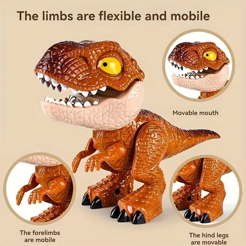 Set di cancelleria 5 in 1 con dinosauri, che include righello, temperamatite, cucitrice e gomma. Materiale didattico divertente, regalo perfetto per bambini._voghion.com