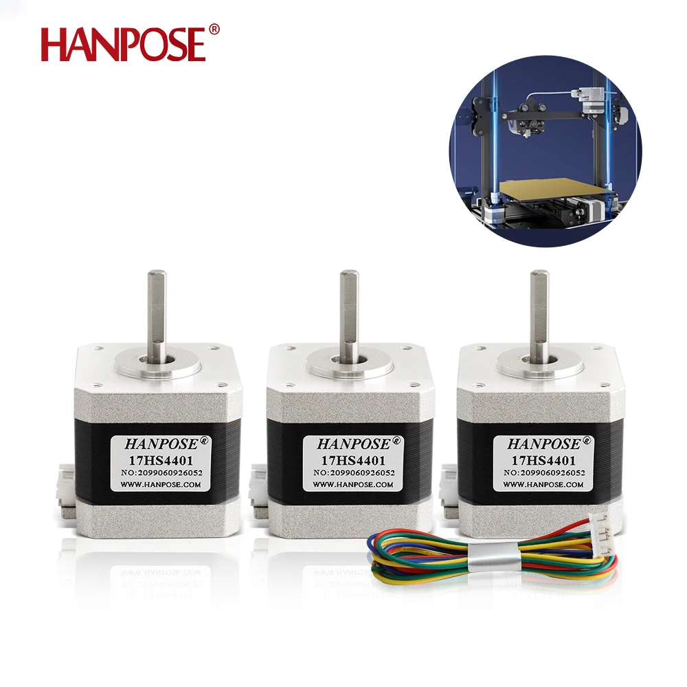 Nema17 Stepper Motor 4-lead 1.5A 40N.CM 17HS4401 42BYGH For 3D Printer Monitor Equipment 42 series stepper motor 12v 1PCS stepper motor
