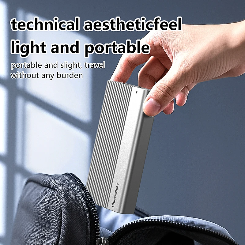 냉각 팬이 있는 40Gbps USB4 M.2 SSD 인클로저 8TB 알루미늄 NVME 인클로저 Mac iPad 전화 노트북용 Thunderbolt 3/4 호환,40Gbps USB4 M.2 SSD Enclosu