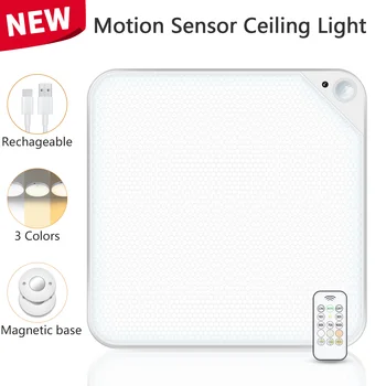 WILLED 8W Rechargeable Motion Sensor Ceiling Light 1