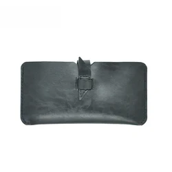 Sleek Dual - Compartment PU Leather Phone Case (Black)