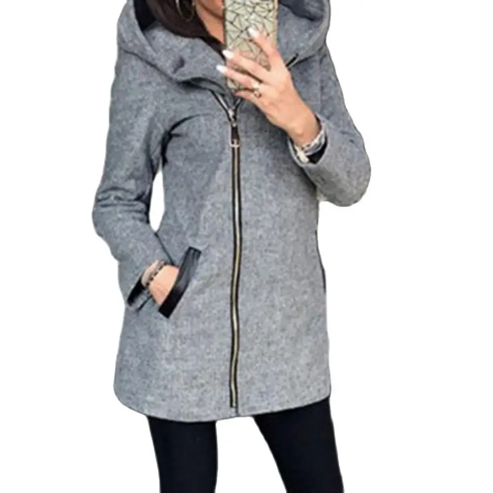 Veste D'hiver Femme Grande Taille - Doublure Polaire, Boutons Latéraux, Capuche - Manteau Chaud Décontracté