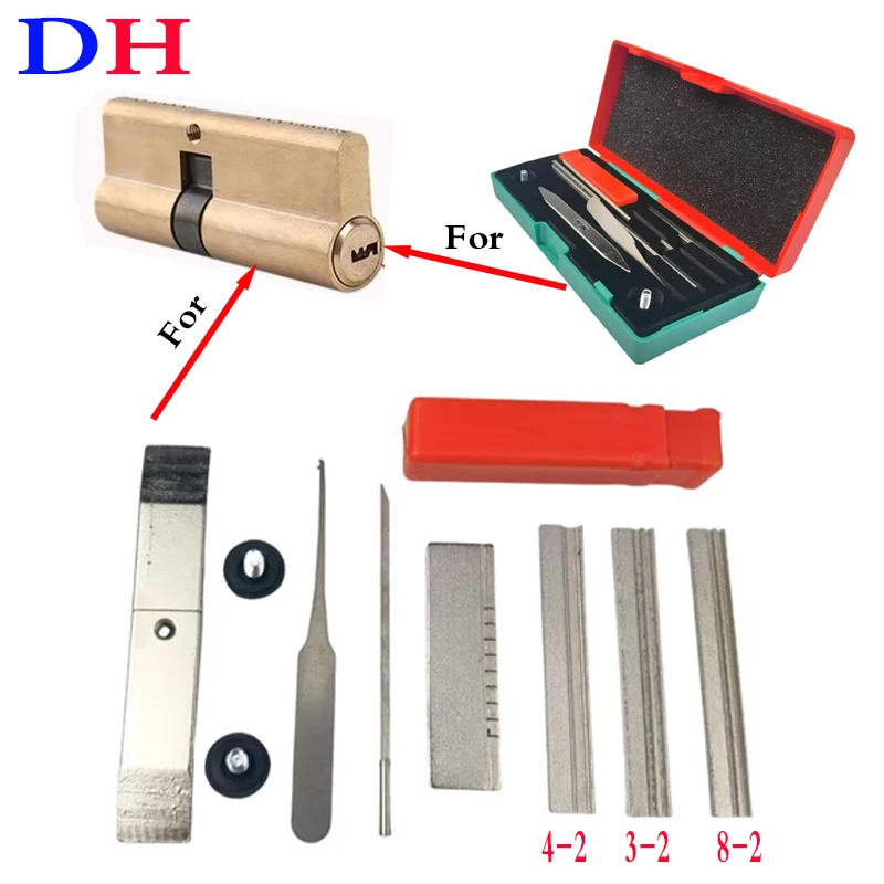 Description Picture 2 of itemAB Three-Head Tin Foil Tools Full Set Locksmith Tool Supplies Repair Accessories Kit Good quality