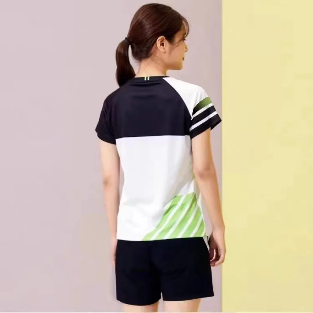 Custom YY men's and women's badminton clothes tennis T-shirt quick dry breathable and sweat absorption can be printed LOGO