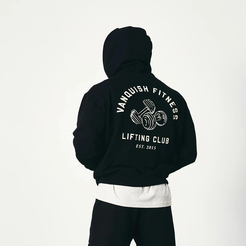 

Men's Oversized Pullover Hoodie Joggers Gym Sports Fitness Hoodies Cotton Loose Round Neck Coat Casual Fashion Sportswear