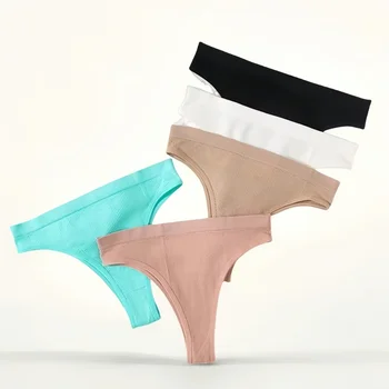 Mutandine da donna Slip senza cuciture per donna Lingerie sexy Shapewear Bottoms Mutande femminili Pantys Vita bassa Perizoma Intimo ML