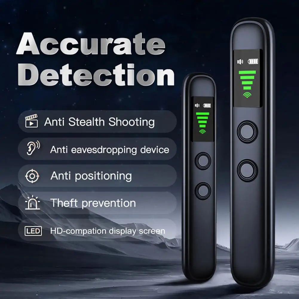 Gps Tracking Detector with Triple Mode Function Advanced Signal Detector with Gps Tracking Finder for Hotels Travel Office