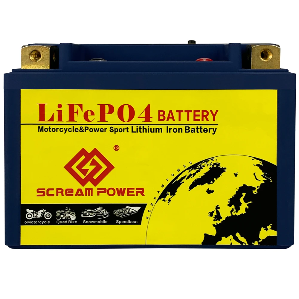 12V 8Ah Lifepo4 Batteria Di Avviamento Del Motore Batteria Al Litio Per Moto Cca 480A Per Atv Motoslitta Moto D'Acqua Ytz14S Gtz14S