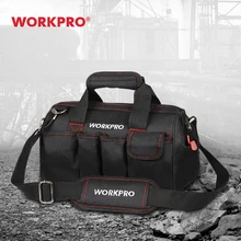 WORKPRO 12/14/16/18 inch Tool Bag 600D Polyester Electrician Shoulder Bag Tool Kits Bag Multi Bag Men Crossbody Bag for Tools