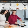 2 Burner Electric - 12 Inch Plug in Portable 110V Electric Cook Top, Built-in & Ceramic Stove Top with Knob Control, 9 Power Lev 4