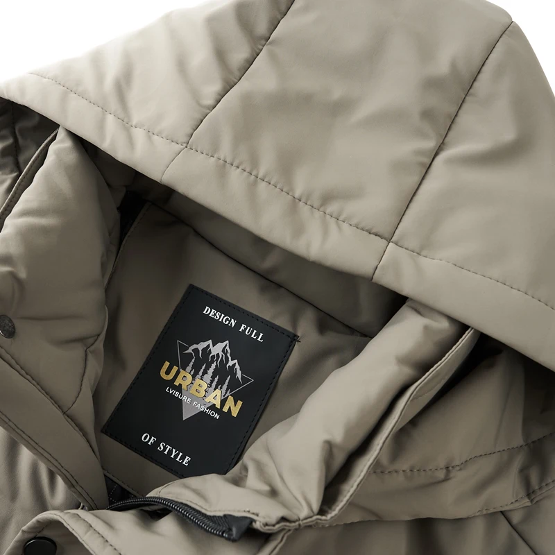 Winter Men's Short Down Jacket White Duck Down