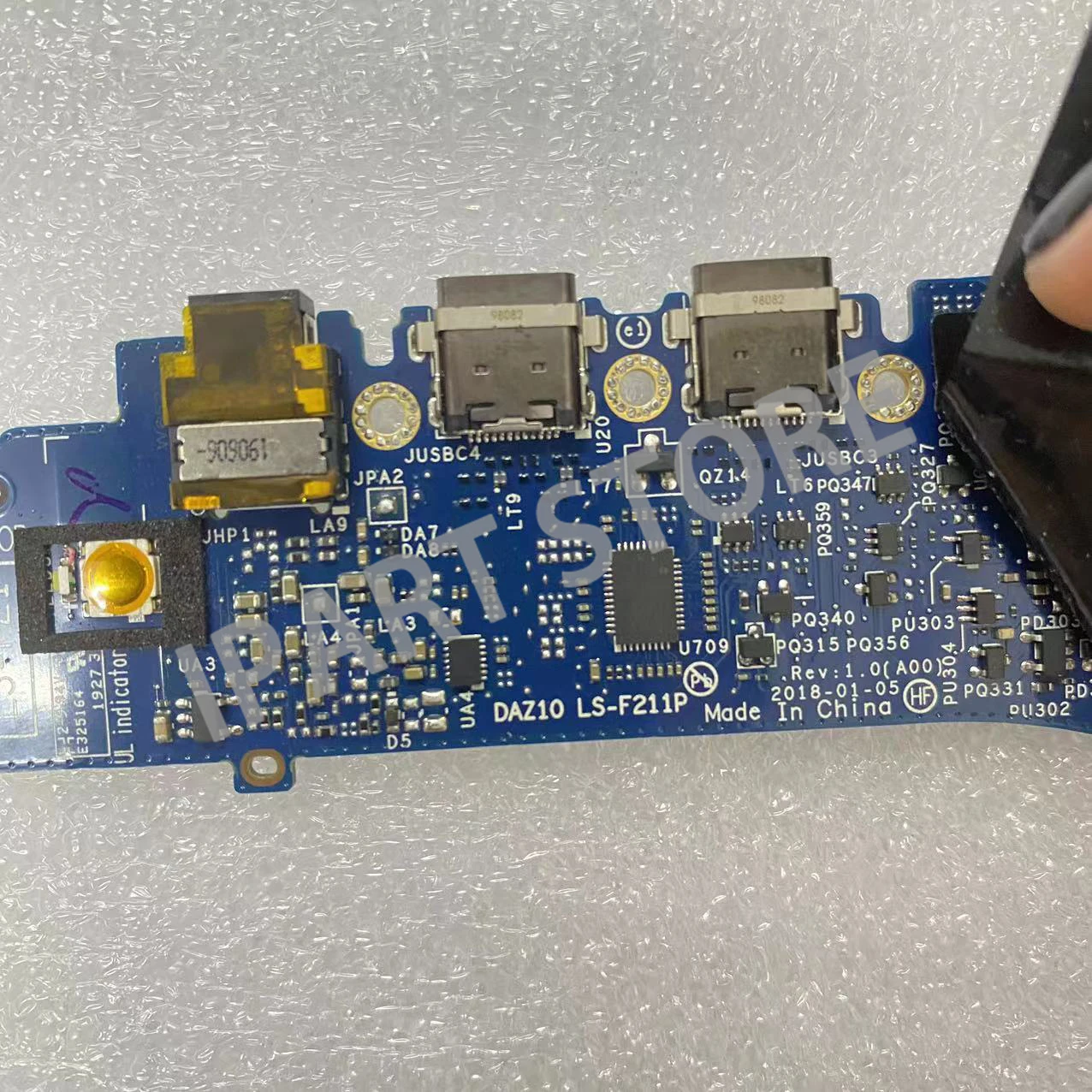 Tipo-c Power Button Board para Dell Xps 15 9575 Usb-c Cn043hnw 043hnw 43hnw Original Daz10-ls-f211p - Imagem 2