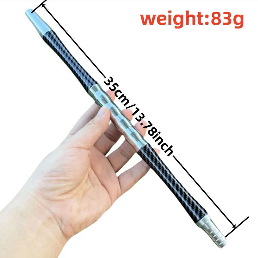 35cm Hookah Handle Removable Carbon Fibre Mouthpieces 1Pc Shisha Narguile Chicha Cachimbas Accessories hookah accessories hookah mouthpieces