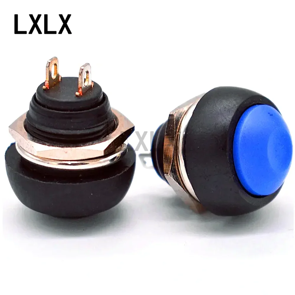 Waterproof Micro Lock Switch 7PCS PBS-33B Waterproof Self-resetting Push Button Switch Round Non-locking Keypad