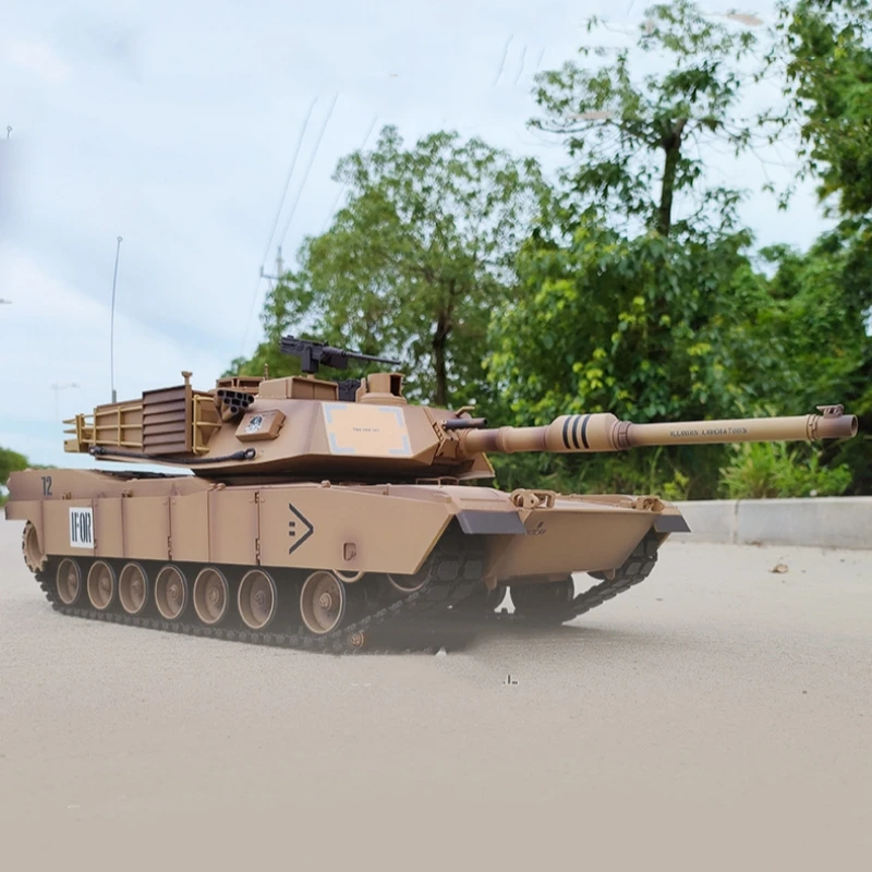 

2024 New Remote-Controlled Tank Henglong Us M1a2 Abrams Infrared Battle Tank Model With Steel Wave Box Rc As A Gift To Friends