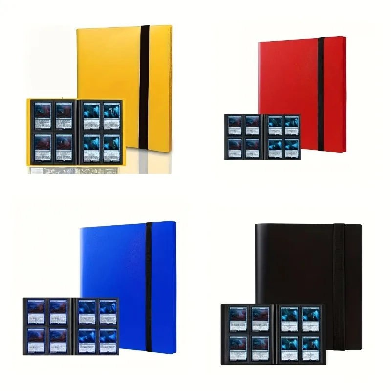 Card Binder 4 Pocket Trading Card Album Display 160 Side Loading Pocket Holder for TCG Yugioh MTG Game Book